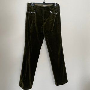 Vintage Velvet Green Pantsuits from Mademoiselle